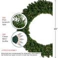 thumbnail image 4 of Northlight 48" Prelit Canadian Pine Artificial Christmas Wreath - Clear Lights, 4 of 5