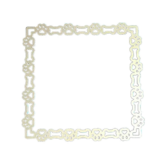 Naiovety Troqueles de corte con estampado de pata de perro Plantilla de metal Troquel de acero al carbono Reutilizable de alta para hacer tarjetas Artesanía Naiovety HA016728-00