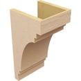 thumbnail image 5 of 9"W x 9"D x 18"H Wide Pescadero Rough Cedar Woodgrain TimberThane Corbel, Primed Tan, 5 of 6