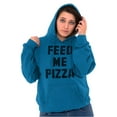 thumbnail image 4 of Feed Me Pizza Hoodie Sweatshirt Women Men Brisco Brands S, 4 of 6