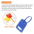 thumbnail image 4 of 25pcs Marker Cable Zip Ties, 8 Inch Self-Locking Labels Zip Tie Wraps for Indoor and Outdoor, 3/16", Blue, 4 of 5
