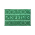 thumbnail image 2 of Taotanxi Welcome Mat Outdoor Indoor, All-Season Waterproof Front Door Mat Outside Entrance, All-Weather Heavy Duty Non-Slip Doormat, Low Profile Porch Patio Entrance Mats, 23x15, Green, 2 of 7