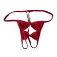 thumbnail image 2 of Victoria's Secret Dream Angels Crotchless Satin Bow V-String Panty Red Size Medium NWT, 2 of 2
