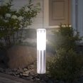 thumbnail image 7 of Solar Bollard Lights Outdoor - 2 Pack Stainless Steel Warm White LED Landscape Lights Waterproof Decorative Lighting for Backyard Lawn Patio, 7 of 7