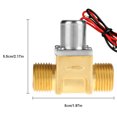 thumbnail image 3 of Válvula solenoide de 4,5 V CC, válvula de rosca de 1/2", válvula solenoide eléctrica de latón con pulso de flujo de agua, resistente al desgaste y duradera, para el entorno de suministro EOTVIA No, 3 of 6