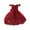 Brick Red, variant on Girls' Dresses Children Baby Solid Color Mesh Dresses Stylish Party Evening Wedding Pageant Princess Dress Size 18 M-24 M