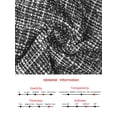 thumbnail image 6 of DARING DIVA Women's Tweed Formal Work Long Sleeve Sheath Dress M Black, 6 of 6