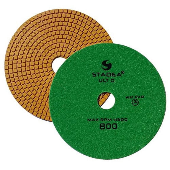 Stadea PPW156X Granite Polishing Pads 7" Diamond Pad 800 Grit For Granite Quartz Stones Polish
