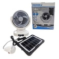 thumbnail image 1 of Ventilador Solar Recargable 8" Cargador De Celular Foco y Panel Solar Moreka FS-134, 1 of 6