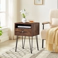 thumbnail image 3 of 23.7"Tall 1 - Drawer Iron Nightstand, 3 of 7