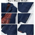 thumbnail image 4 of Lycody Boys' 3 pieces Suits Formal Tuxedo Slim Fit Boys Suit Set for Wedding Outfit Teen Boy Dress Clothes, 4 of 6