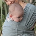 thumbnail image 3 of Gllquen Baby Wrap Carriers Premium Organic Cotton Adjustable Slings, for Toddlers, Infant, Newborn, Light Gray, 3 of 12