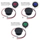thumbnail image 4 of Scienceny Pantalla Digital LED de 4-100V CC, voltímetro automotriz , cabezal de conexión inversa, protección, Detector de voltios, Medidores de medidas dimensionales Rojo, 4 of 6
