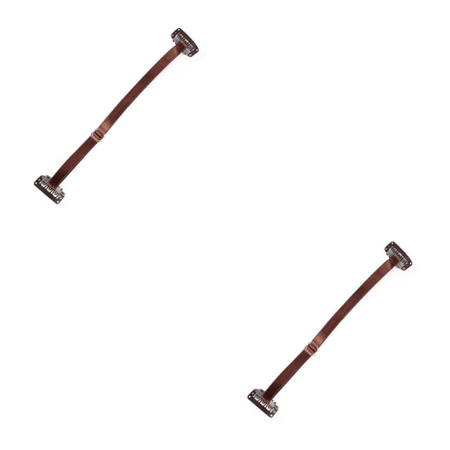 Vogacara Bandas de ajuste para estiramiento facial, correas para eliminar arrugas, horquillas ajustables portátiles reutilizables, herramienta Marrón de banda única 2piezas