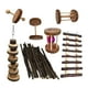 thumbnail image 2 of Juguetes de madera para conejillos de indias, accesorios de ejercicio, juego de juguetes para hámster, suministros para mascotas D, 2 of 9