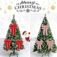 thumbnail image 7 of maxiaoxia 1PC Christmas Bow for Christmas Tree Garland, Rustic Bows Christmas Ornaments, Christmas Tree Bows Wreath Decorative, for Wedding Holiday Birthday Party Decoration, 7 of 7