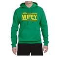 thumbnail image 2 of The Best Wifey in the Universe | Mens and Womens Mother's Day Hooded Sweatshirt Graphic Hoodie, Kelly, X-Large, 2 of 4