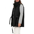 thumbnail image 4 of qolati Womens Long Puffer Vest Quilted Sleeveless Zip Up Down Jacket Fall Winter Warm Lightweight Open Front Coat Outerwear with Pockets, 4 of 5