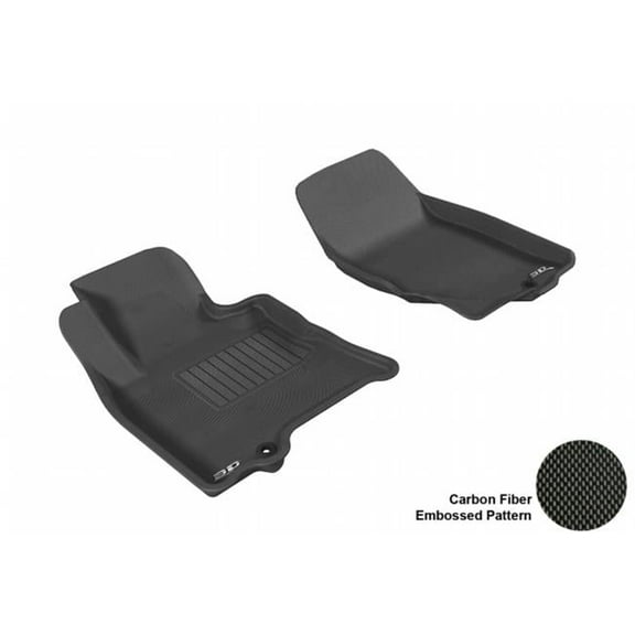 3D MAXpider  INFINITI FX35/50/50S 2009-2013/ EX35 2008-2013 KAGU BLACK R1 Floor Mat