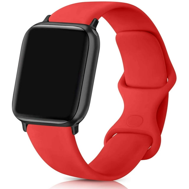 Compatible with for Watch Band 38mm 40mm 42mm 44mm Women Men, Soft Silicone Replacement Bands Strap for iWatch Watch Series 5, Series 4, Series 3, Series 2, Series 1