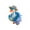 C002- Blue, variant on Patio Decorations Outdoor, Summer Beach Vacation 7 Inch Goose Straw Hat Sunglasses Swim Ring Dress Set, Silly Goose Decor for Backyard Display, Red Summer Inflatables Outdoor