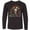 AB-Black, variant on Inktastic DÃa de los Muertos Woman in Sugar Skull Makeup Long Sleeve Youth T-Shirt