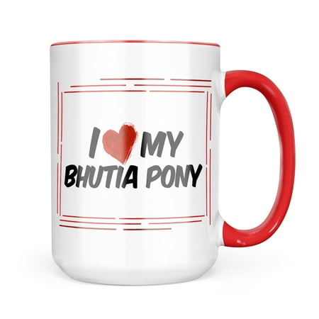 

Neonblond I Love my Bhutia Pony Indian Country Bred Horse Mug gift for Coffee Tea lovers