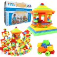 thumbnail image 1 of Juego de caja de regalo de bloques de construcción de plástico de partículas grandes ensamblados creativos para niños, juguetes educativos de educación temprana intelectual ensamblados., 1 of 5