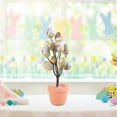 thumbnail image 1 of Desktop Decor Easter Egg Decoration Tree Easter Egg Bonsai Artificial Easter Decoration Easter Simulation Eggs Potted Cartoon Printed Eggs Easter Desktop Decoration Ornaments, 1 of 4