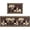 Texas Star, variant on Boho Style Kitchen Rugs and Mats Set of 2 Farmhouse Rustic Kitchen Rugs Non Slip Super Absorbent Kitchen Mat for Sink Waterproof Runner Rug for Laundry Room 17"x 48" 17x24