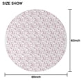 thumbnail image 6 of White Cartoon Unicorn Cloud Pattern Round Tablecloth 60"x60",Wrinkle Wipeable Table Cloth for Kitchen Dining Room Picnic Patio Party, 6 of 6