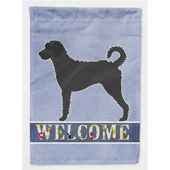 Carolines Treasures BB8337CHF Labradoodle Welcome Flag Canvas House Size