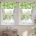 thumbnail image 2 of LALILO Kitchen Curtain Valance Watercolor Cactus Cactus Rod Pocket Window Curtain 52"x 18" Set of 2, 2 of 5