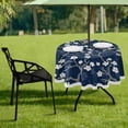 thumbnail image 7 of Coolnut 60" Spring Flower Round Tablecloth, Waterproof Outdoor Tablecloth with Umbrella Hole and Zipper, for Kitchen Dining Picnic Party Home Decor, 7 of 7