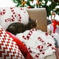 thumbnail image 2 of Blanket for Men Women,Winter Holiday Festival Cute Candy Canes Throws,Soft Warm Flannel Fleece Blankets for Home Living Room Bed Chair Decor 60x50, 2 of 7