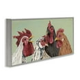 thumbnail image 3 of Stupell Industries Four Roosters over Green Animals & Insects Painting Gray Framed Art Print Wall Art, 24 x 10, 3 of 9