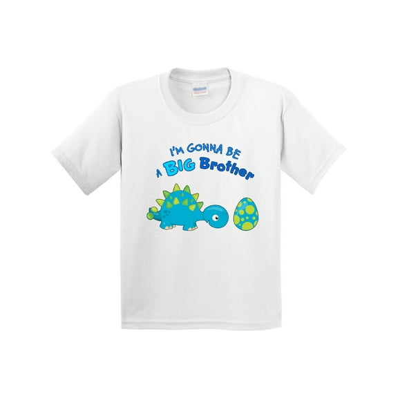 Inktastic Happy Dinosaur Future Big Brother Youth T-Shirt