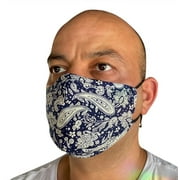 Face Mask 4 Layers 100% Cotton Washable Reusable With Filter Pocket. Unisex