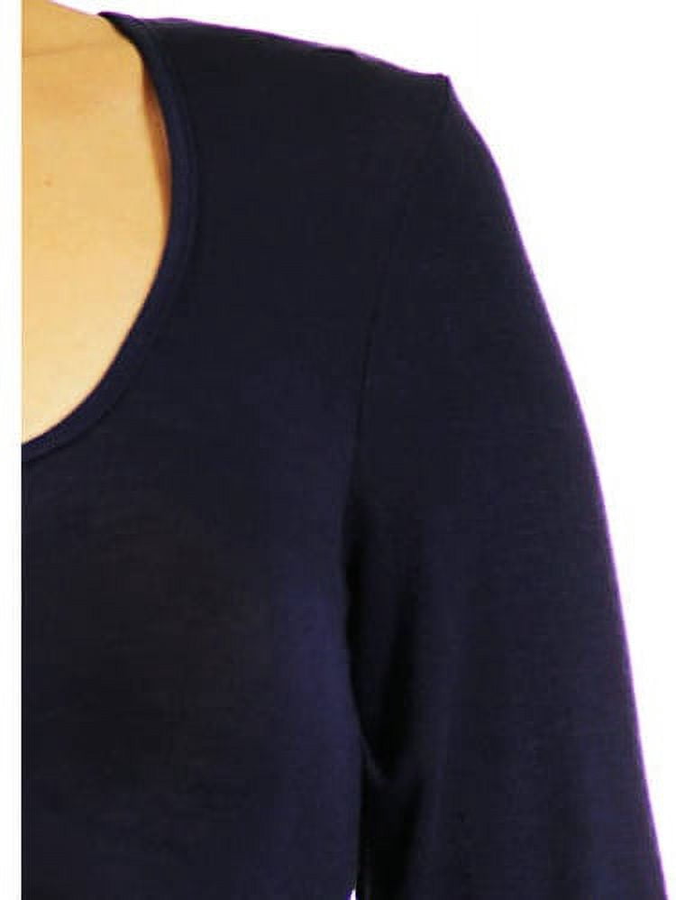 24-7 Comfort Apparel Women's Maternity Elbow Maxi Dress