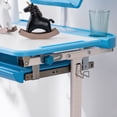 thumbnail image 5 of ENYOPRO Kids Desk and Chair Set, Height Adjustable Kids School Desk with LED Light, 0-40° Tilt Desktop, Reading Stand and Pull-Out Drawer, Desk for Kids Ages 3-15 Boys & Girls, Blue, JA3744, 5 of 10