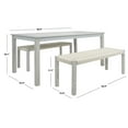 thumbnail image 3 of SAFAVIEH Aquina Outdoor Patio 3 Piece Dining Set, Grey, 3 of 12