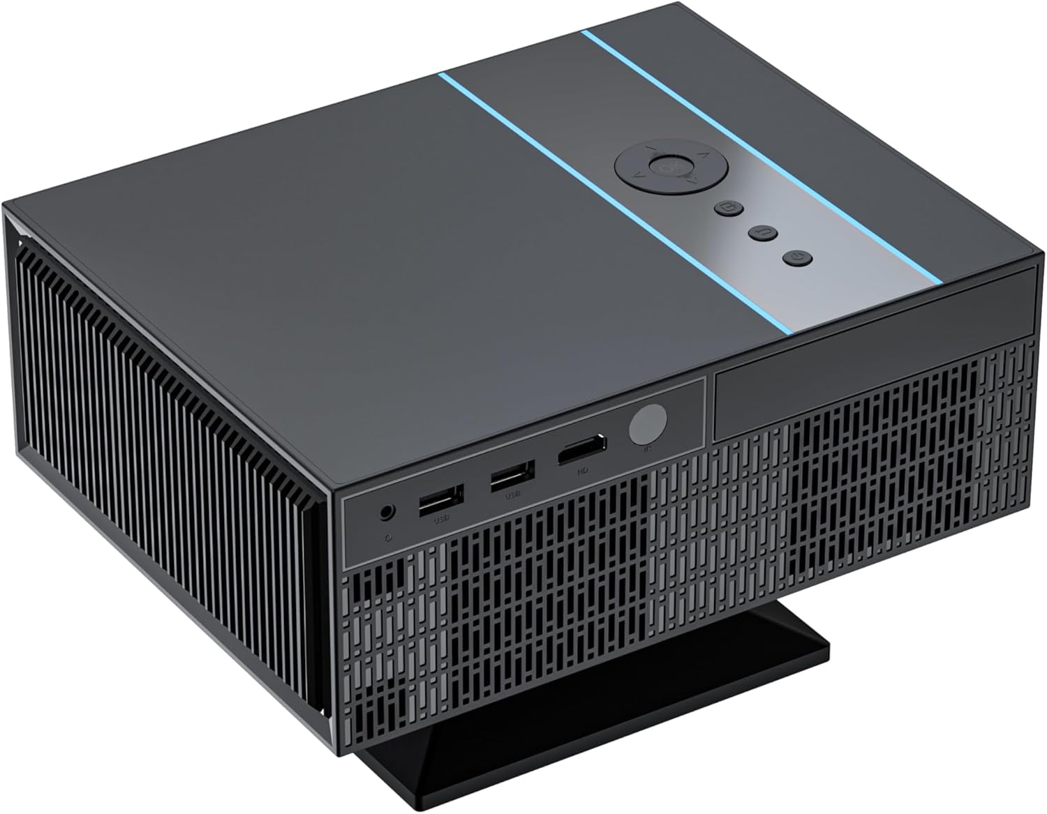 [Official Licensed Apps＆AI Auto Focus] XNANO Projector with Dolby Sound Smart Projector with WiFi 6 and Bluetooth 5.0 Home Theater Projector with Smart Voice Remote Control(Black)