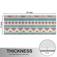 thumbnail image 5 of Kitchen Rugs Sets Of 2,Blue and Pink Diamond Shaped Boho Pattern Anti Fatigue Kitchen Mat Rugs Non Slip Washable,Decorative Kitchen Floor Mats for Kitchen,Sink,Laundry,17"X47", 5 of 5