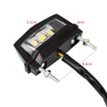 thumbnail image 1 of 60 x 31 mm 12 V Luz LED DE MATRÍCULA PARA MOTOCLETA LÁMPARA Trasera Lámpara Trasera Luz LED de Motocictleta de Pláshico Universal Blanca apta para la Mayoría de Motocletletletletletletas, 1 of 7