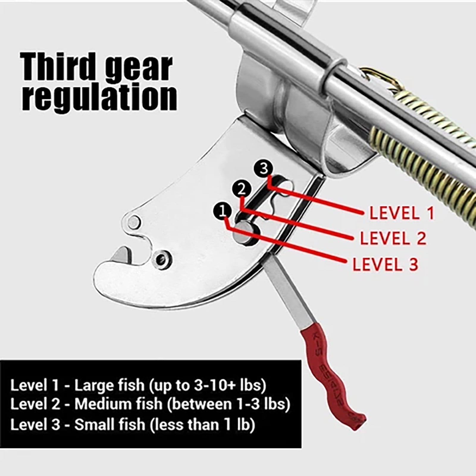 Automatic Spring Fishing Rod Holder 1 Pack Stainless Steel Fishing Pole  Stand with Single Spring Loaded Tip-up Action for Ground Support Brackets -  Walmart.com