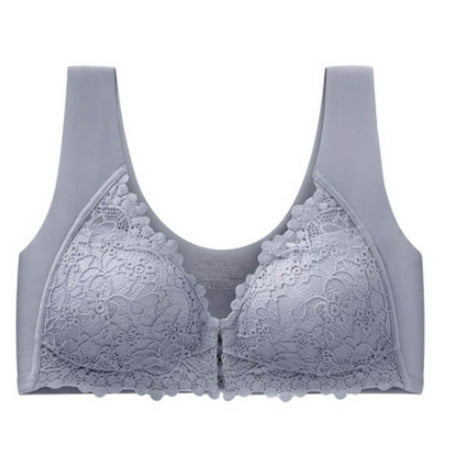 Clearance & Promo  Women s Sexy Non Magnetic Bra  Thin Cup  Adjustable Lace Underwear  Soft Material  For Nighttime  Comfortable Sleepwear  Bras for Women Push Up | Light Blue L  Sopatenor