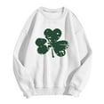 thumbnail image 4 of St. Patrick'S Day Sweater for Women Long Sleeve Leopard Round Neck Womens Clothing,White,L, 4 of 4