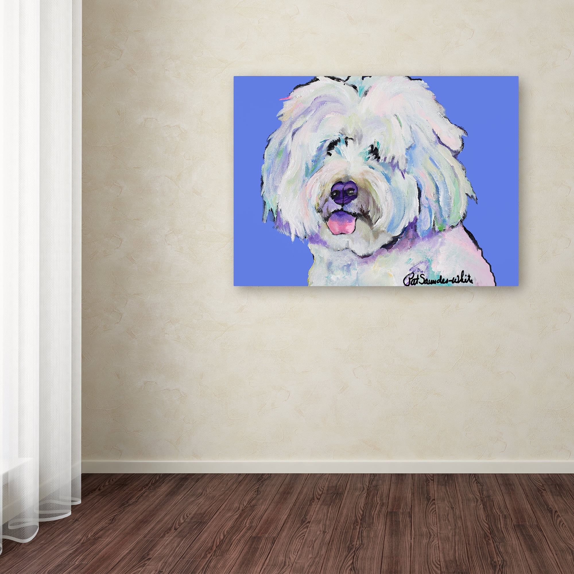 Trademark Fine Art 'Champ' Canvas Art by Pat Saunders-White
