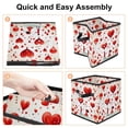 thumbnail image 4 of LOVE Large Capacity Foldable Storage Box Basket with Handle for Clothes Storage - 10.8"x10.5"x10.6, 4 of 6
