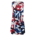 thumbnail image 4 of jsaierl Women's Summer Dress 2025 Print Maxi Dress Sleeveless Hawaiian Dress Crew Neck Hem Dress for Beach Vacation, 4 of 5